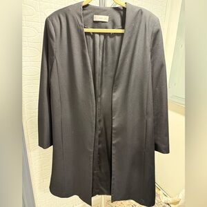 ⚠️ Closet Clean Out Mango Classic Long Black Jacket